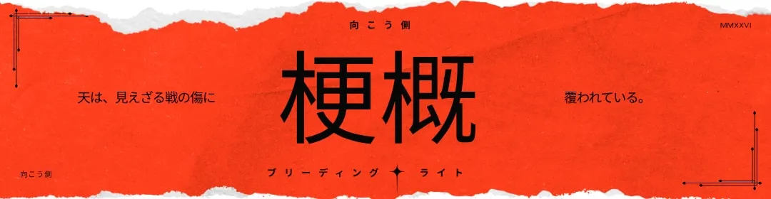 あらすじ — 天は、見えざる戦の傷に覆われている。